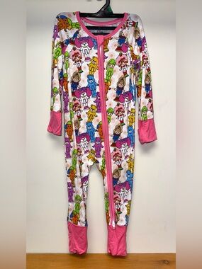 Boutique 1980s character inspired bamboo zippy, size 6-12 mo
